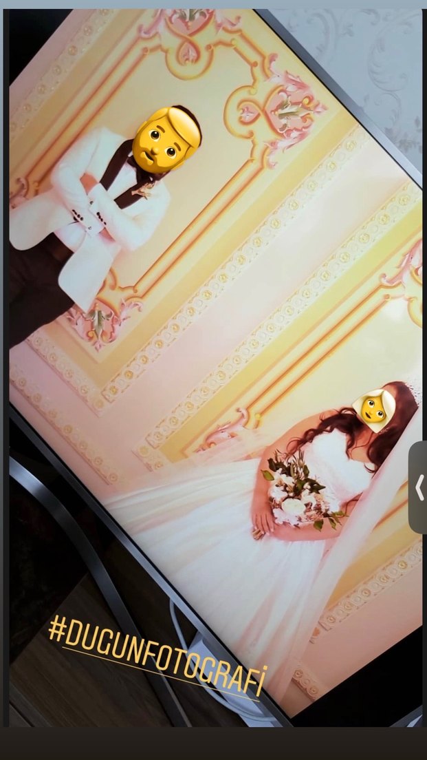 Beyaz Straplez Prenses Gelinlik - Görsel 2