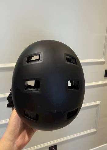 Siyah Biker Tarzı Motosiklet Kaskı(Hiç Kullanılmadı) - Görsel 3