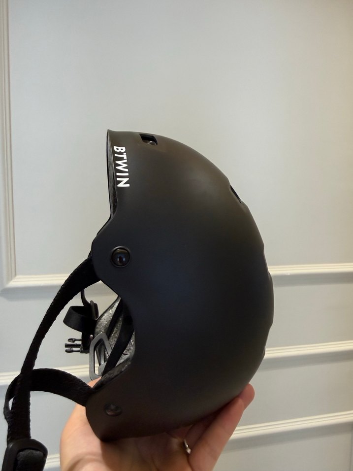 Siyah Biker Tarzı Motosiklet Kaskı(Hiç Kullanılmadı) - Görsel 2