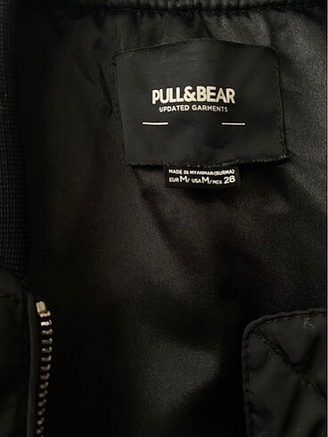 m Beden siyah Renk Pull&Bear bomber ceket