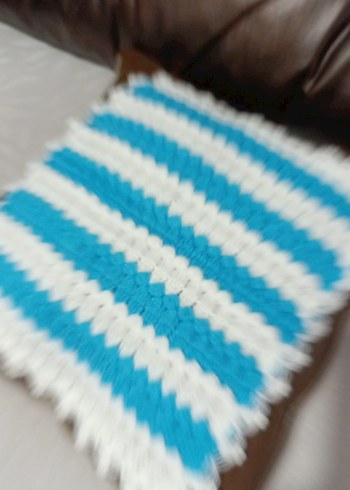 Mavi Beyaz Çizgili Banyo lifi - Görsel 3