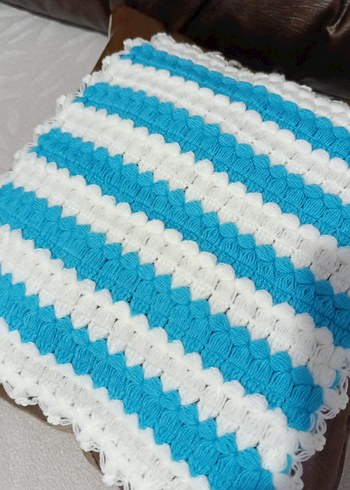 Mavi Beyaz Çizgili Banyo lifi - Görsel 2