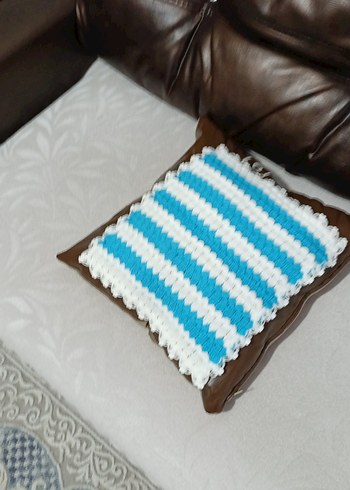 Mavi Beyaz Çizgili Banyo lifi - Görsel 4