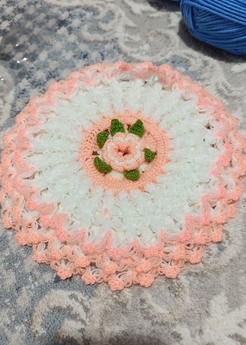 Nakışlı Çok Renkli Örgü Bebek lifi - Görsel 2