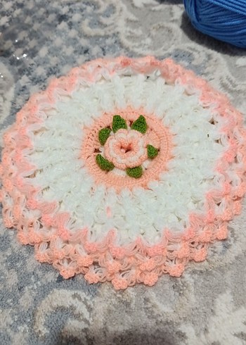 Nakışlı Çok Renkli Örgü Bebek lifi - Görsel 4