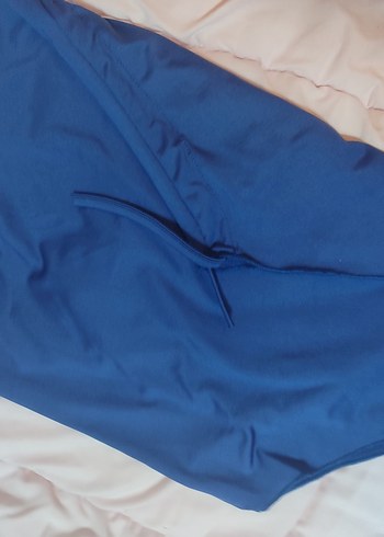 Mavi Drapeli Kolsuz Kadın Bluz - Görsel 2