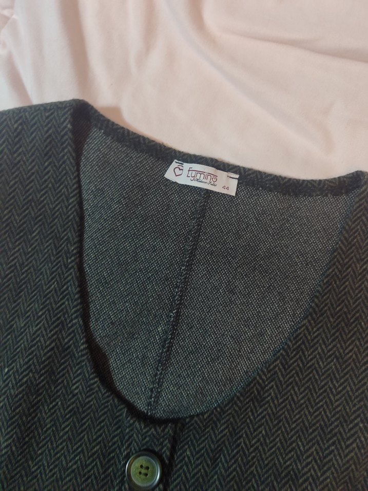 Düğmeli Gri Hamile Tulum - Görsel 2