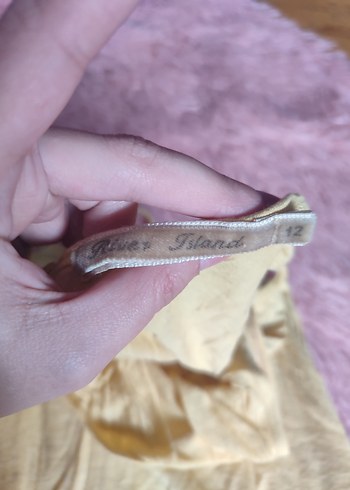 Bej Bohem Salaş Uzun Kolsuz Kadın Elbise Vintage - Görsel 3