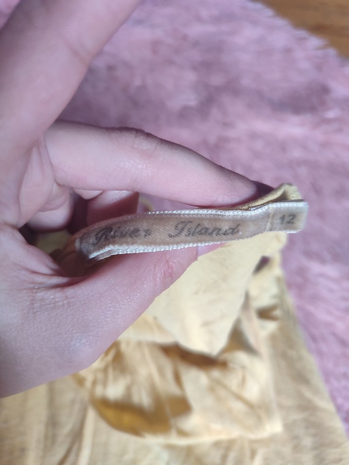 Bej Bohem Salaş Uzun Kolsuz Kadın Elbise Vintage - Görsel 3