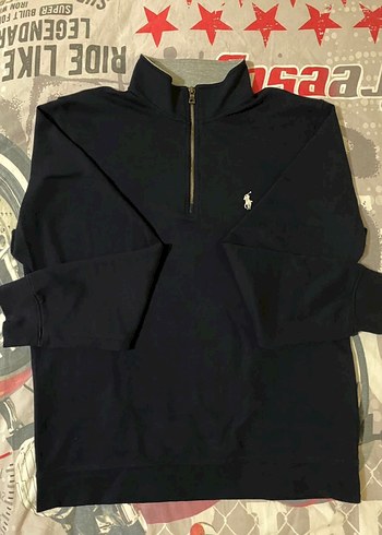 Polo Ralph Lauren Ralph Lauren Siyah Yarim Fermuarli Polo Sweatshirt