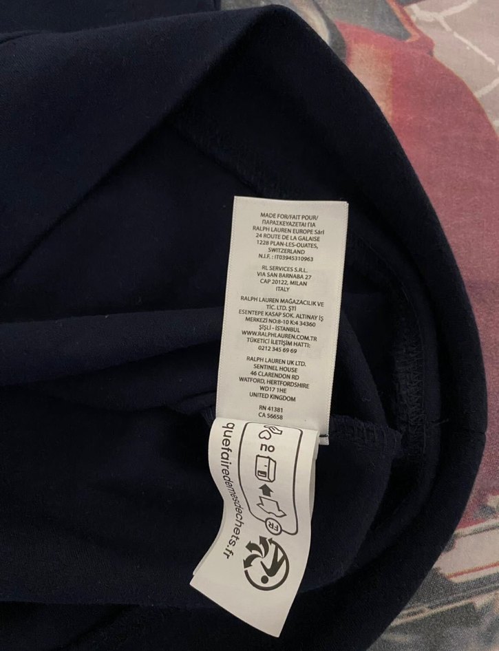 Ralph Lauren Siyah Yarım Fermuarlı Polo Sweatshirt — görsel 5/5