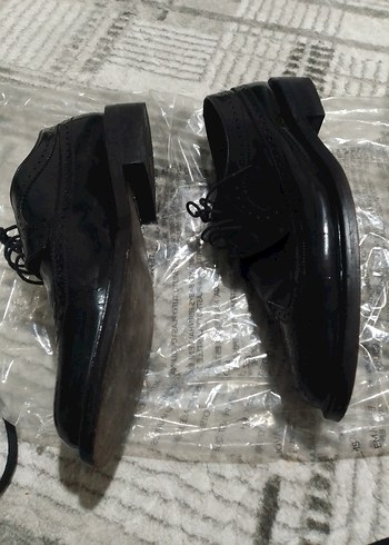 George Siyah Parlak Klasik Erkek Ayakkabı - Görsel 3