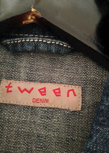 Düğmeli Kadın Mavi Denim Ceket - Görsel 7