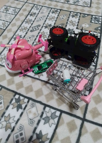 Yeşil Oyuncak Traktör Araba - Görsel 8