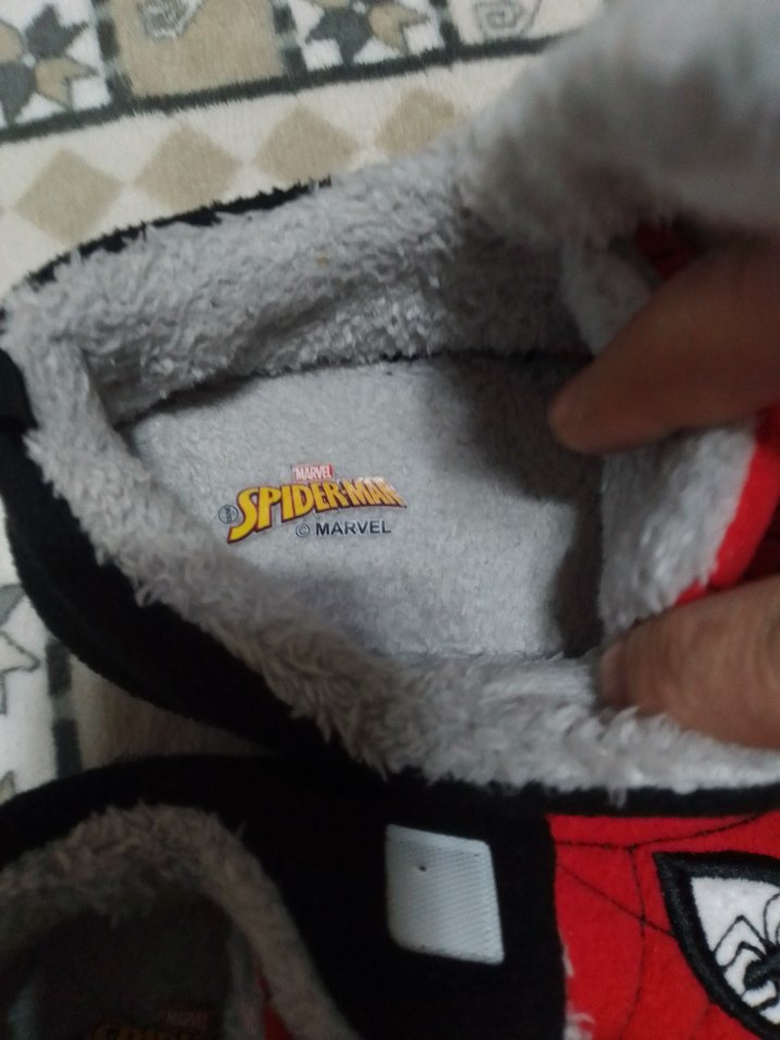 Kızıl Örümcek Baskılı Erkek Çocuk Ev Terliği - Görsel 4