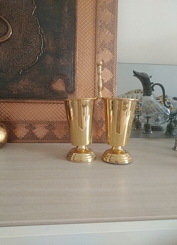 İkili metal gold masa üstü kalemlik 