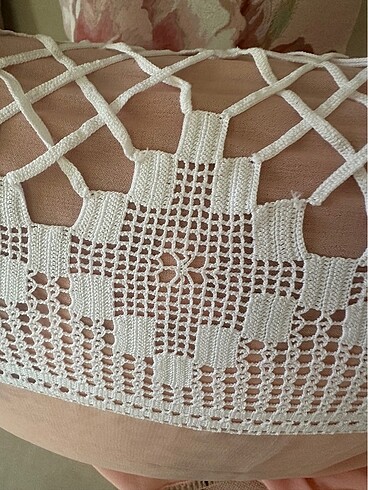 Beden Baş yastık için dantel örtü