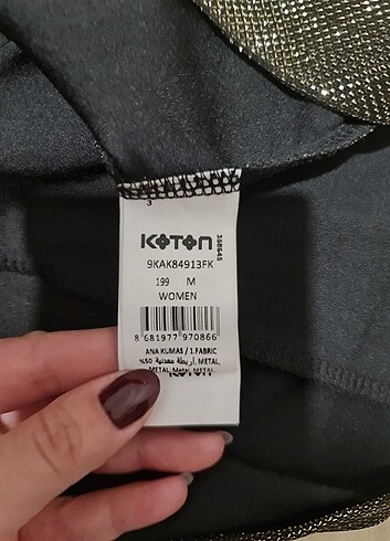 m Beden altın Renk Koton Kısa Abiye Elbise