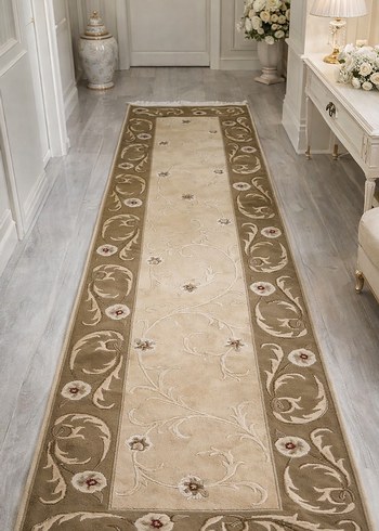 El dokuma, yün Uşak halısı - Görsel 2