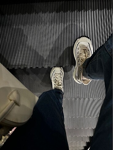 38 Beden beyaz Renk Converse traktör taban