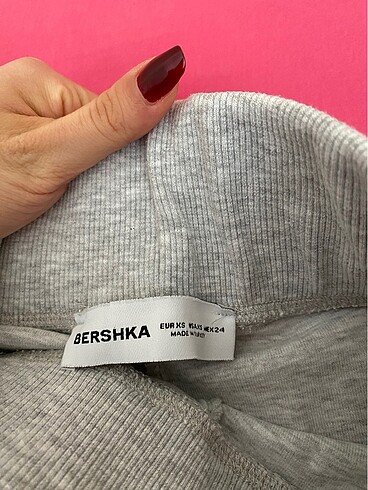 xs Beden gri Renk bershka gri ispanyol paca tayt