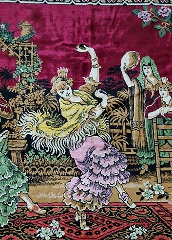 Beden bordo Renk Duvar Halısı