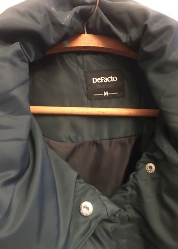 Defacto Koyu Yeşil Şişme mont - Görsel 6