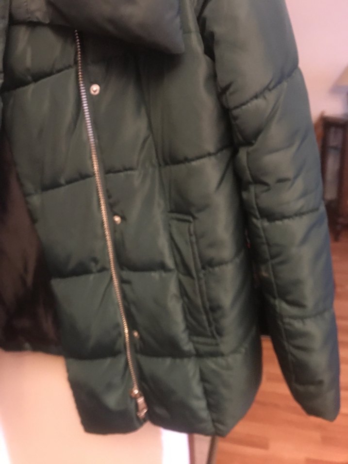 Defacto Koyu Yeşil Şişme mont - Görsel 4