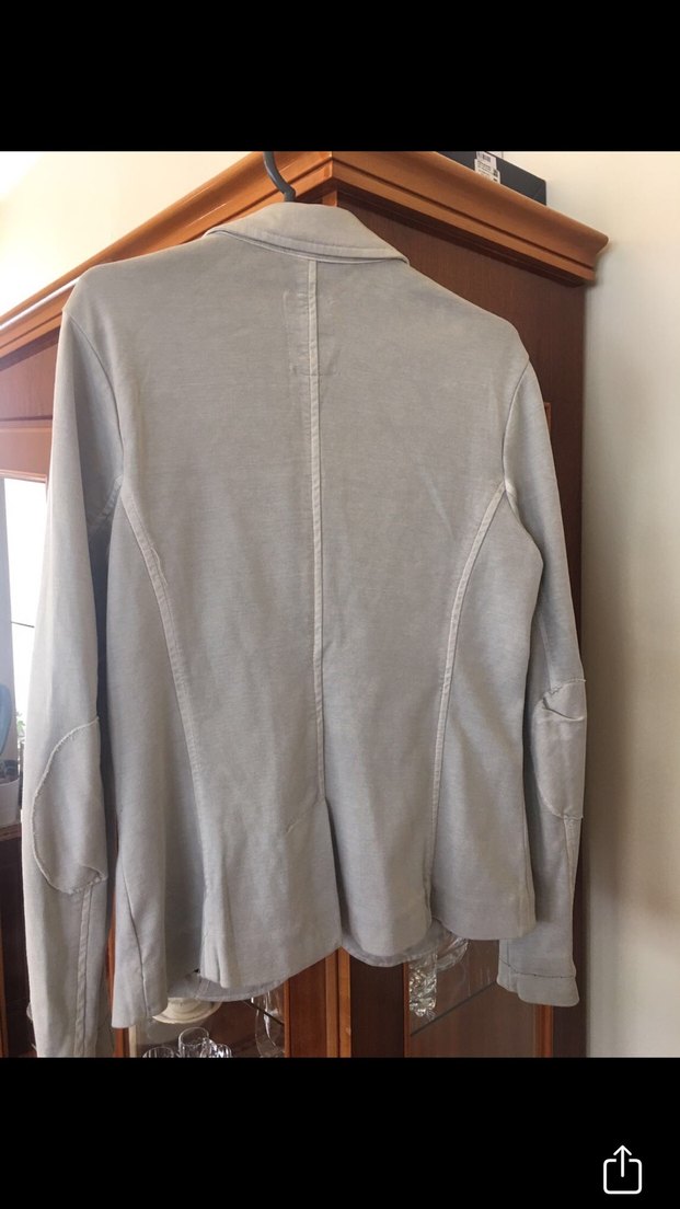 Düğmeli Gri Kadın Ceket - Görsel 5