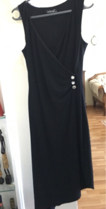 Siyah şık elbise - Görsel 5