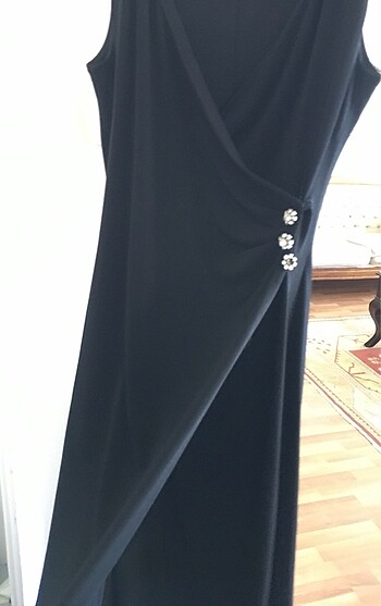 Siyah şık elbise - Görsel 6