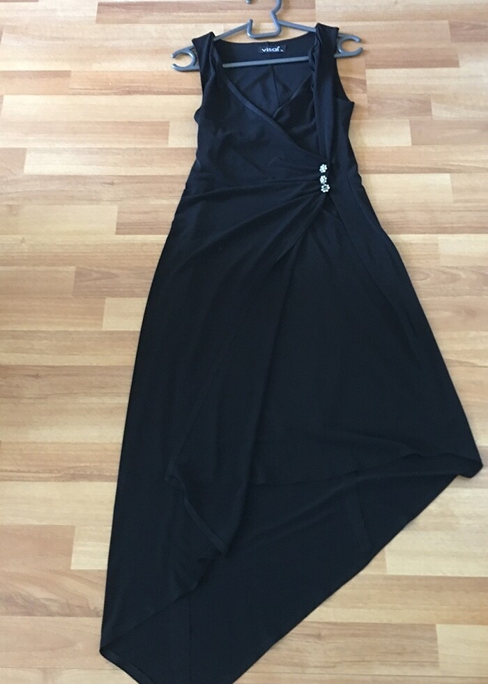 Siyah şık elbise - Görsel 4