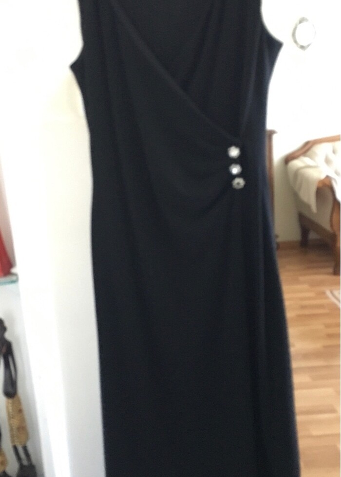 Siyah şık elbise - Görsel 5