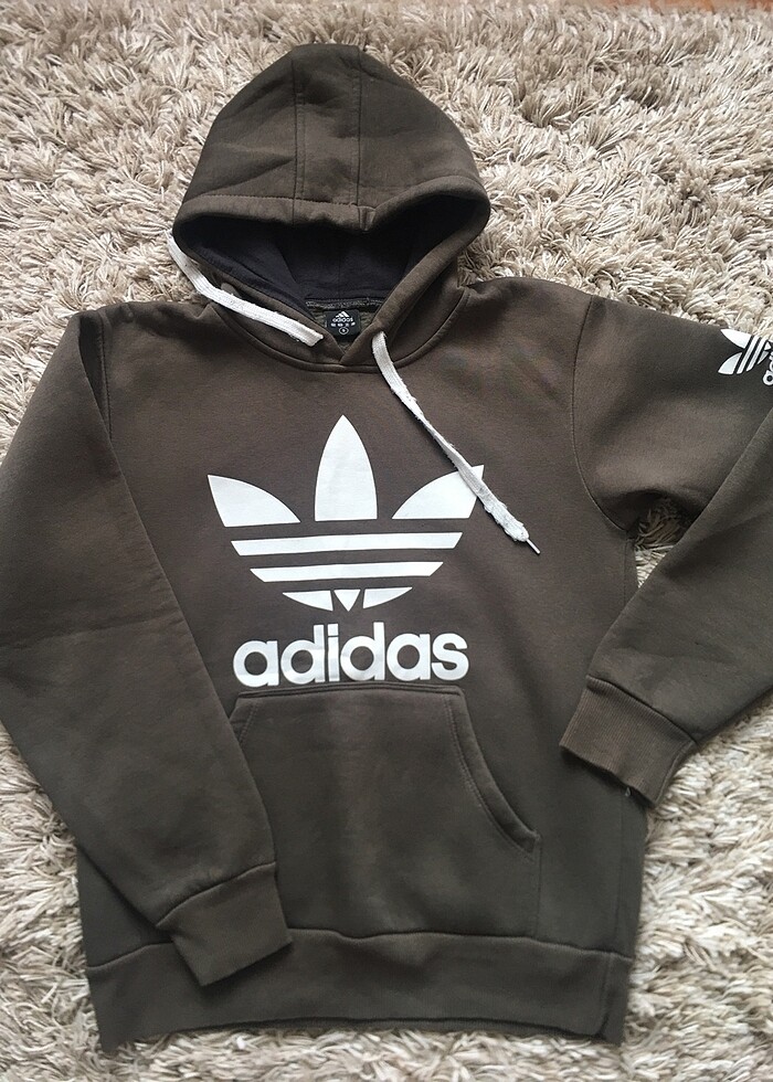 Adidas kapşonlu sweatshirt - Görsel 2