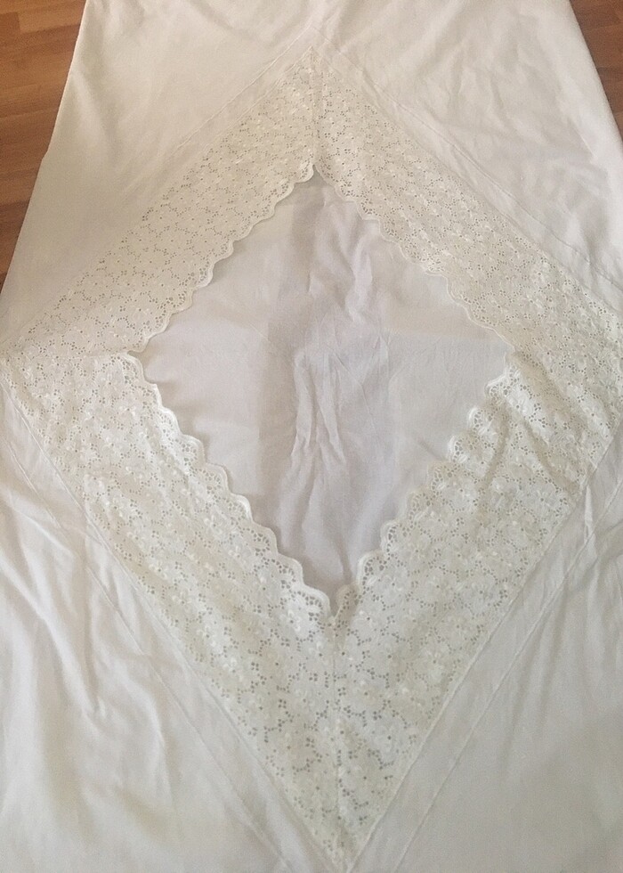 Beyaz çift kişilik nevresim takımı - Görsel 5