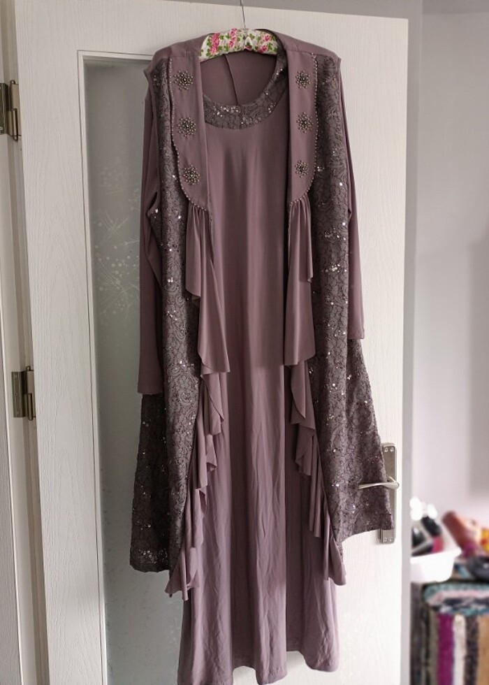 Geniş beden abiye  - Görsel 2