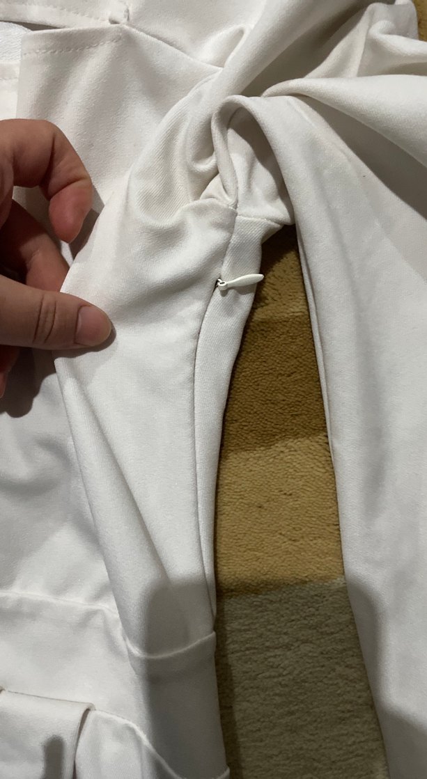 Uzun Kollu Beyaz Fitted Bluz - Görsel 4