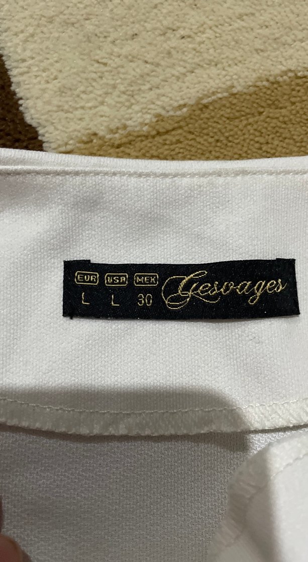 Uzun Kollu Beyaz Fitted Bluz - Görsel 3