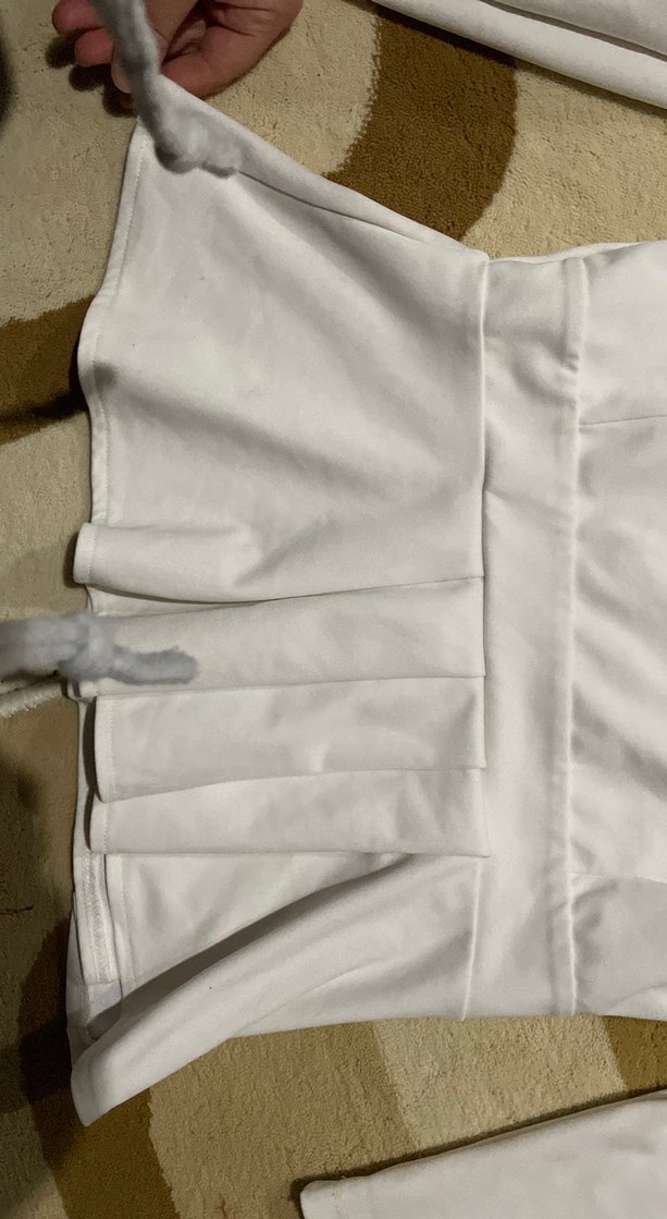 Uzun Kollu Beyaz Fitted Bluz - Görsel 5