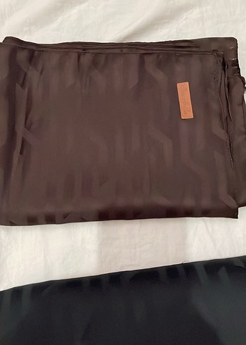 Drapeli Kahverengi Kadın Şal - Görsel 5