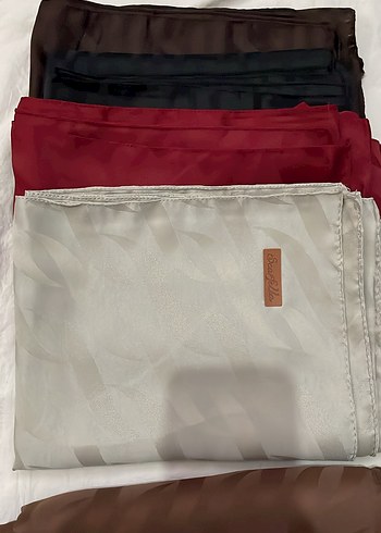 Drapeli Kahverengi Kadın Şal - Görsel 2