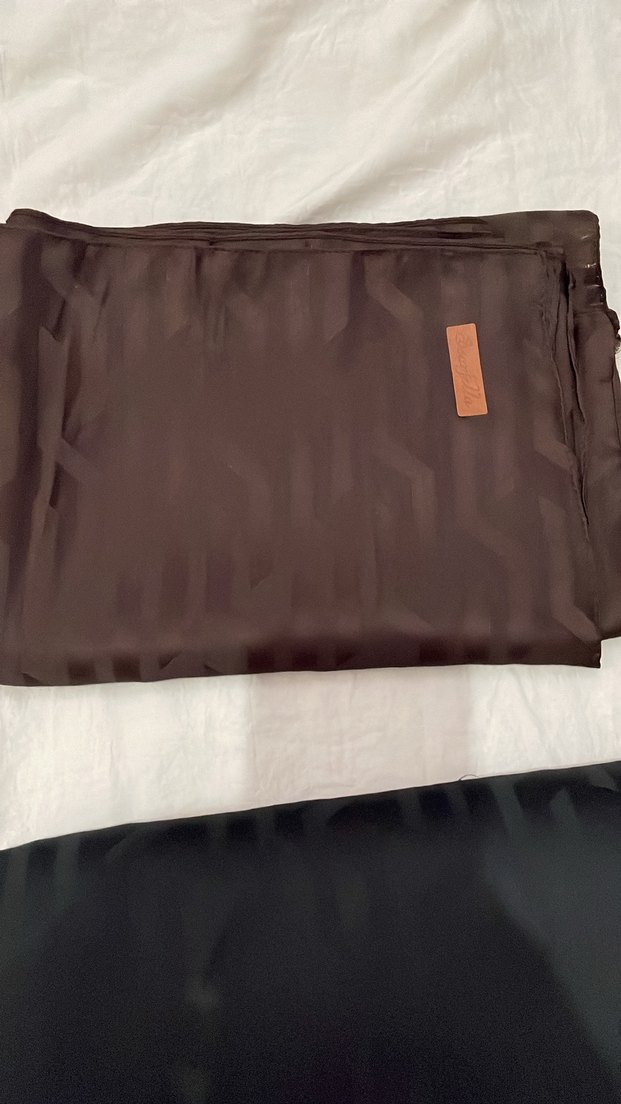 Drapeli Kahverengi Kadın Şal - Görsel 5