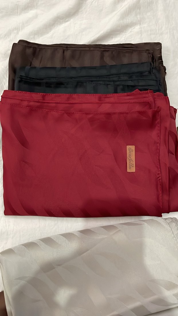 Drapeli Kahverengi Kadın Şal - Görsel 3