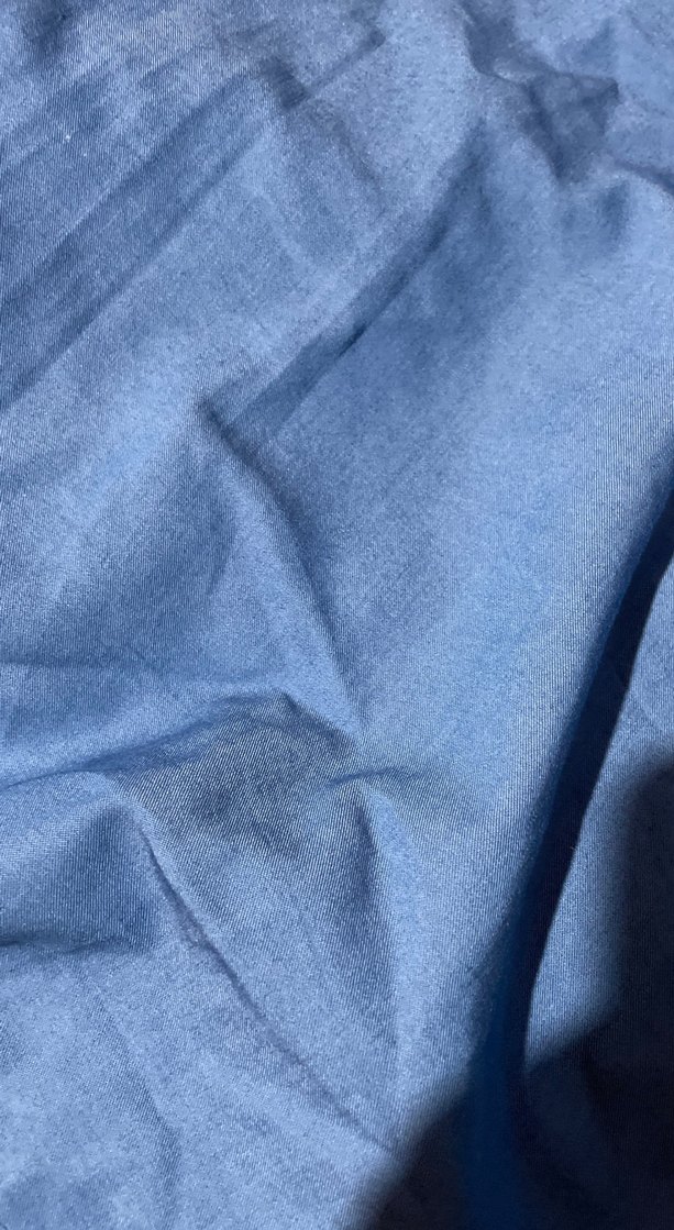 Mavi Pamuk Midi Uzun Etek - Görsel 3