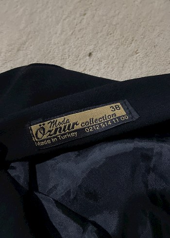 Drapeli Siyah Uzun Kadın Etek - Görsel 2