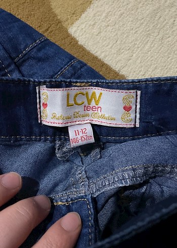 Kemerli Lacivert Kadın Midi Boy Bol Kesim Jean - Görsel 4