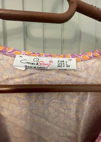 Pembe Midi Bohem V Yaka Elbise - Görsel 5