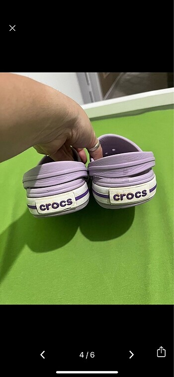 33 Beden mor Renk Orjinal crocs