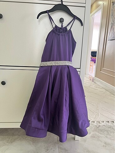 Mor abiye elbise özel dikim - Görsel 2