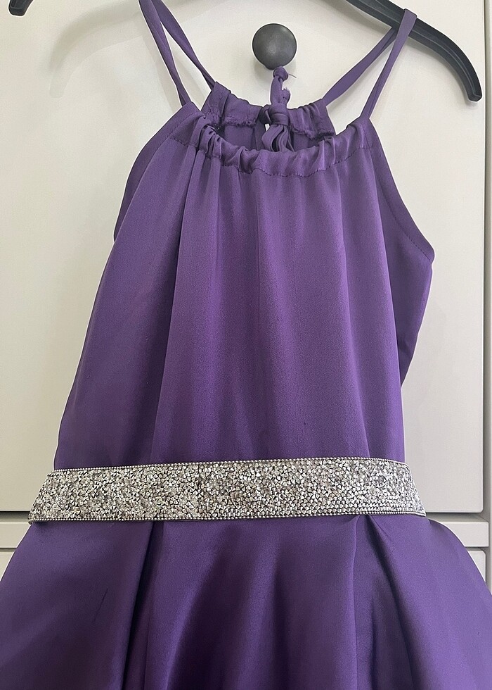 Mor abiye elbise özel dikim - Görsel 3